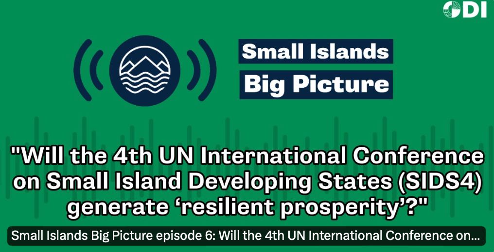 👂 Listen to this new episode of the '#SmallIsland, Big Picture' podcast! 🏝️ In this episode @MatthewLBishop & @emilycwilkinson invite experts to reflect on how the 4th UN SIDS Conference in Antigua-Barbuda (SIDS4) can generate 'resilient prosperity.' bit.ly/3Tb8x3K