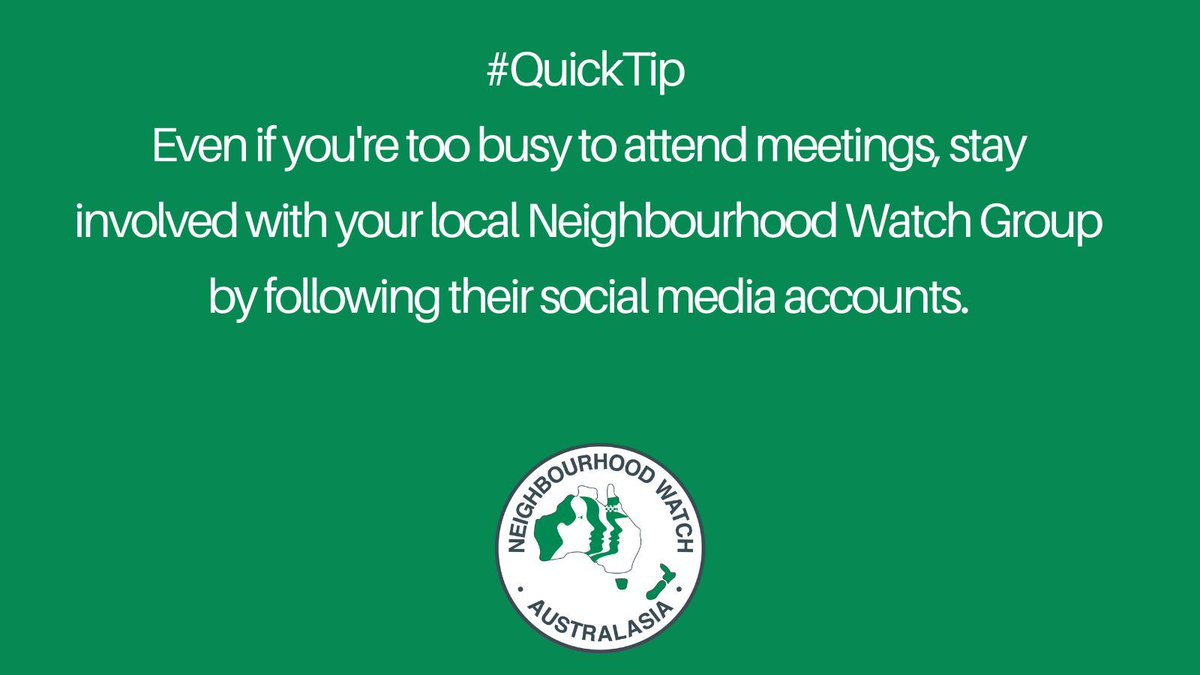 #QuickTip Staying connected doesn't have to be difficult 😀.
#nhwa #crimeprevention #stayintouch #vibrantcommunities