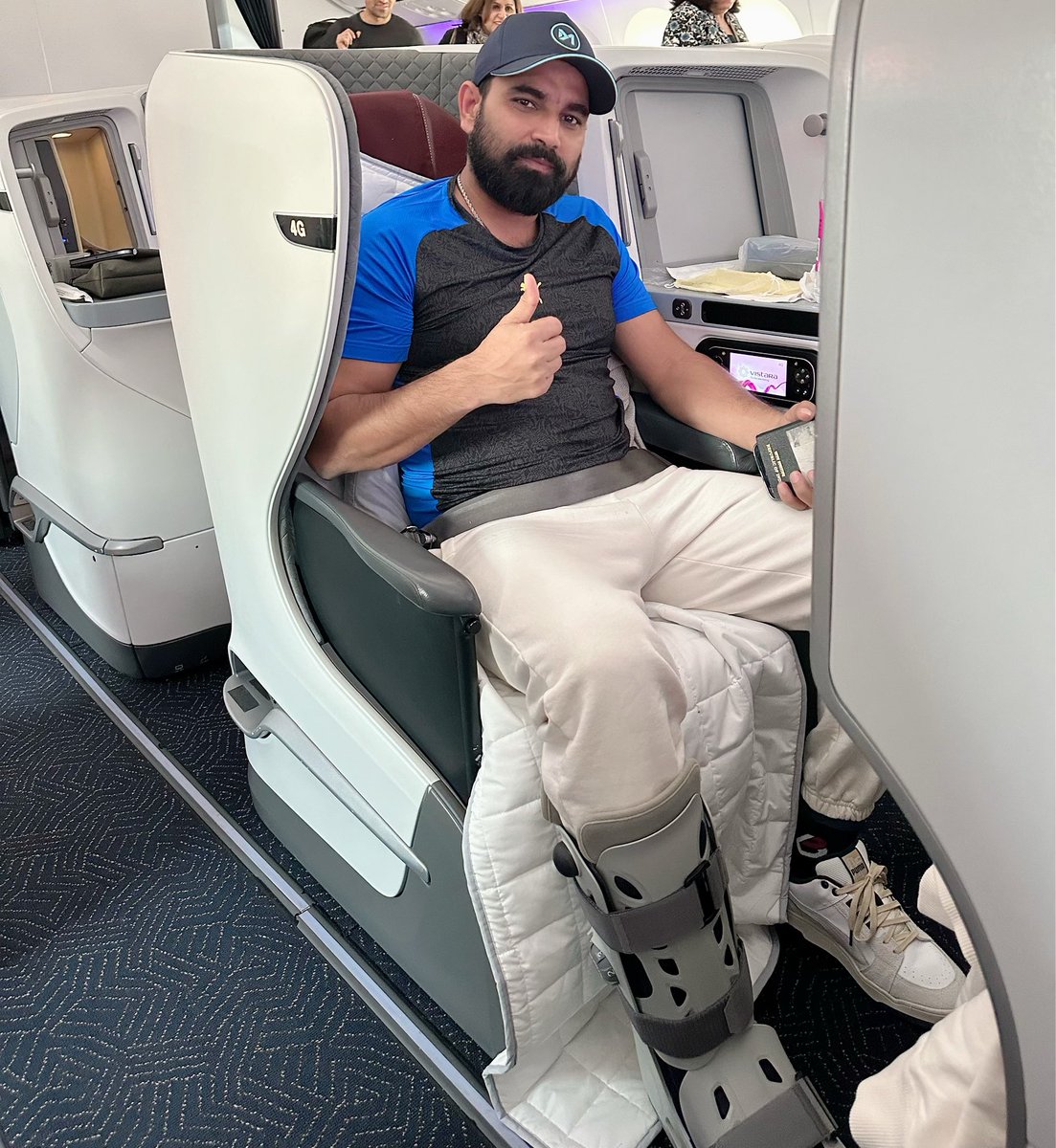 “Grateful to be back in India after surgery. Feeling stronger and ready to embrace this next chapter. Thank you to everyone for your support and love! 🇮🇳💪 #RoadToRecovery #Gratitude #India” #mdshami #mdshami11 #shami