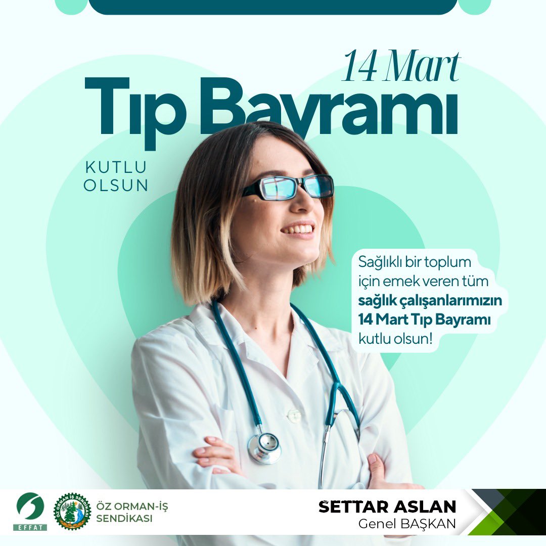 Sağlık alanında özveri ile çalışan, iyileştirmeye ve yaşatmaya vesile olmak için hiçbir fedakârlıktan kaçınmayan tüm hekim ve sağlık çalışanlarımızın 14 Mart Tıp Bayramı kutlu olsun. #14marttıpbayramıkutluolsun #14MartTıpBayramı