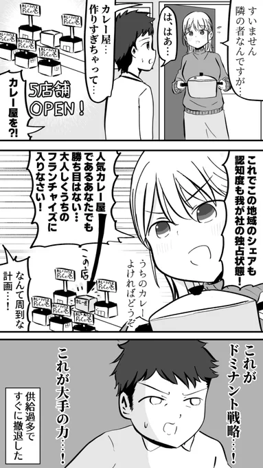 カレー屋、作りすぎちゃって… 