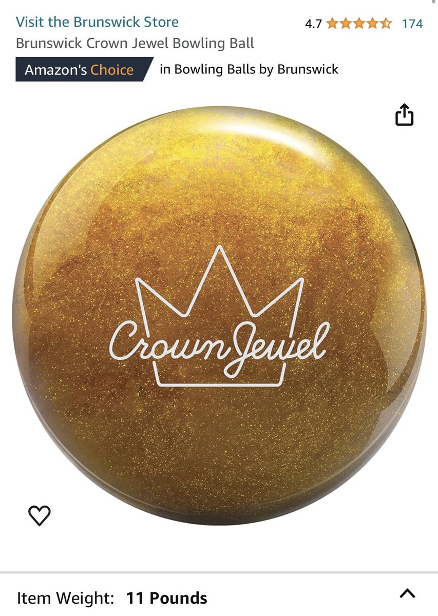 matthewmcnealtx's tweet photo. Just bought a Brunswick Crown Jewel Bowling Ball. We are not the same. https://t.co/svAG8d41U9