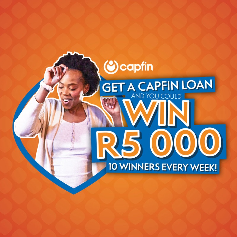 CapfinSA's tweet photo. Don’t miss out, get a Capfin loan now for your chance to WIN R5000!
NCRCP13053. Promo ends 15 Apr 2024. Ts&amp;Cs apply.