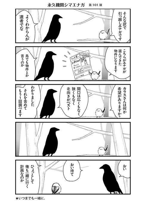 ✨🌸永久機関シマエナガ🌸✨
✨コミックス最新刊発売記念✨
✨⌚8:00/18:00⌚✨
✨シーズン1 毎日再配信中✨

#永久機関シマエナガ
#シマエナガとカラスさん

【シーズン1/第101羽】 