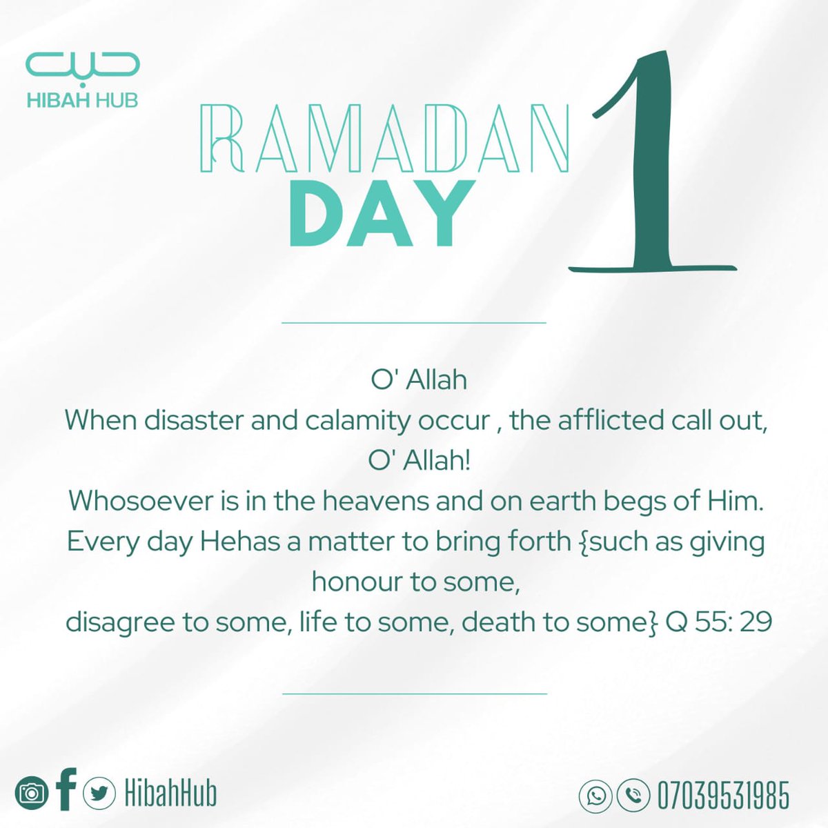 hibahhub's tweet photo. Ramadan Mubarak
TaqabalaLahu minee wa minkum
#ramadanday123 #ramadanpost #ramadan #hibahhubgiftitems #hibahhub https://t.co/68xjFYEhZt