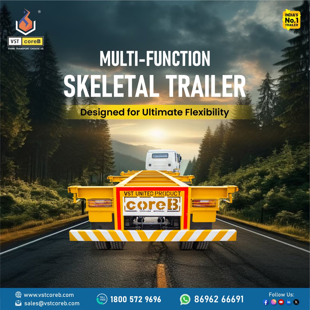 Discover versatility with our multi-functional skeletal trailers, offering flexibility in load handling. Elevate your logistics with us!
.
#skeletaltrailer #skeletaltrailers #vstcoreb #trailers #trailermanufacturer #tiptrailer #tippingtrailer #flatbedtrailer #skeletaltrailer