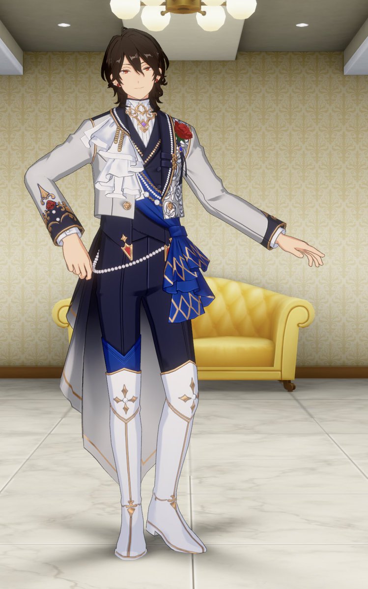 朔間零 セット 瞬ぎと展覧会衣装 朔間零さん 通常とSCR 短めのジャケットで重心をあげ