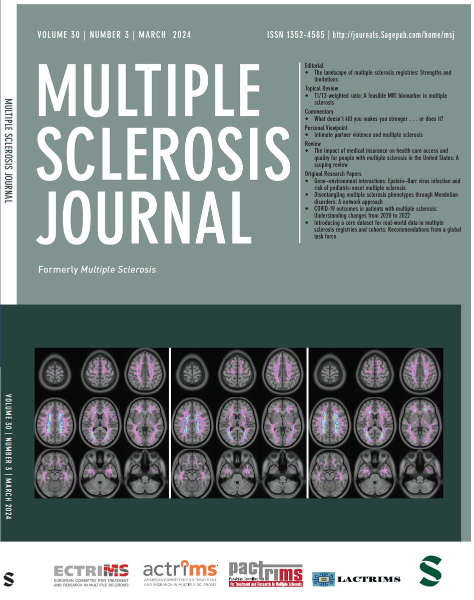 MSJ_Research's tweet photo. 📢March issue is now available ▶️ https://t.co/R9gufw4rsT
...and the cover goes to @DanOntaneda @CCLRI @CleClinicMD @CLENeurons showing the effect of ibudilast on slowly enlarging lesions in progressive #MultipleSclerosis ▶️ https://t.co/seL6wAaFQm https://t.co/xzbhe8vkPW
