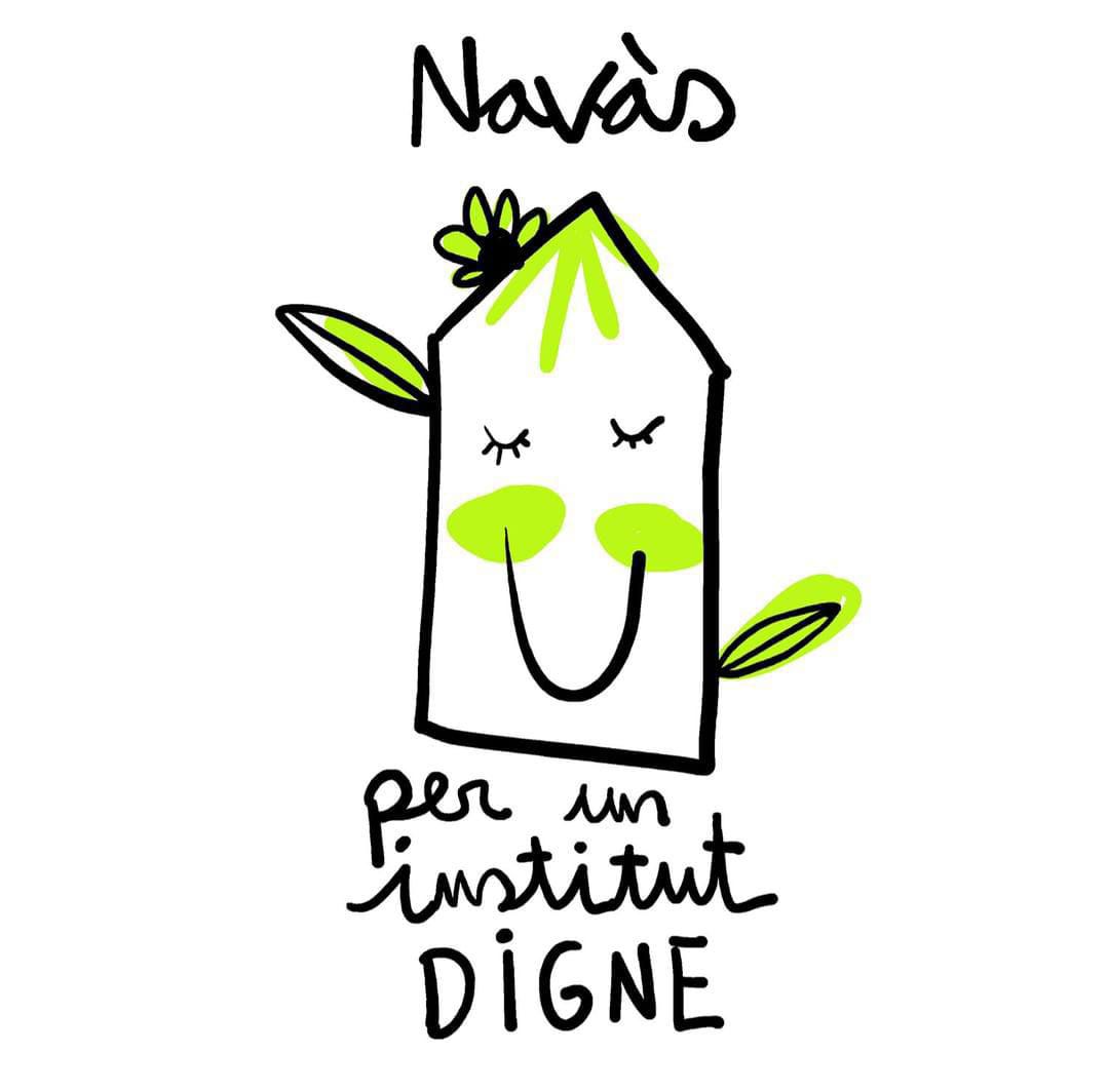 MariaMSprofe's tweet photo. L’Institut de Navàs es tanca de manera indefinida per demanar un nou edifici després de més d'una dècada en barracons. Molta sort. https://t.co/mMRcuKBlFU