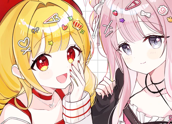 ご依頼絵などなど…キャラデザみんな可愛くてとても楽しく描かせて頂きました 