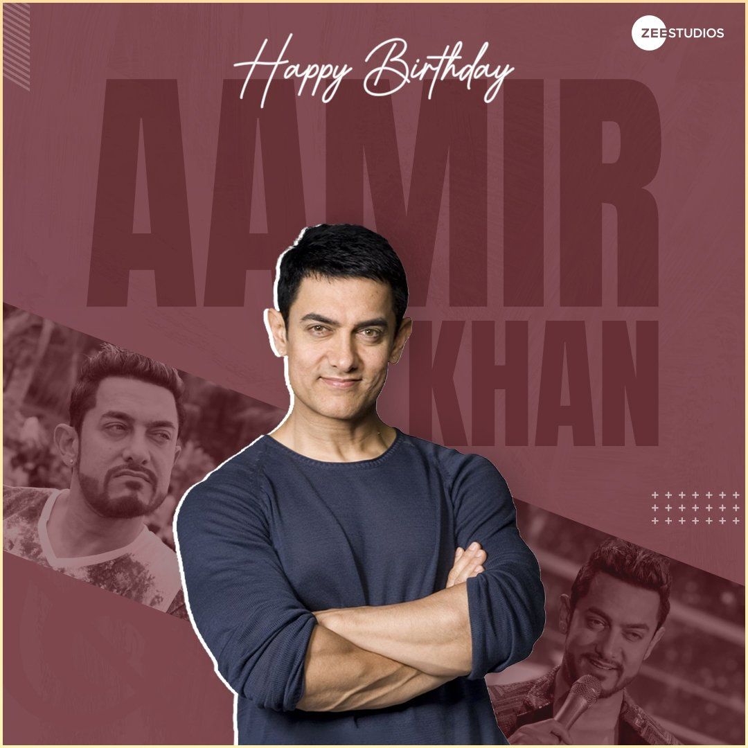 andyguru's tweet photo. Here's to the epitome of perfection! 
Wishing the one and only #AamirKhan a very happy birthday.

#HappyBirthdayAamirKhan #SecretSuperstar #ZeeStudios https://t.co/TIdiXDLegi