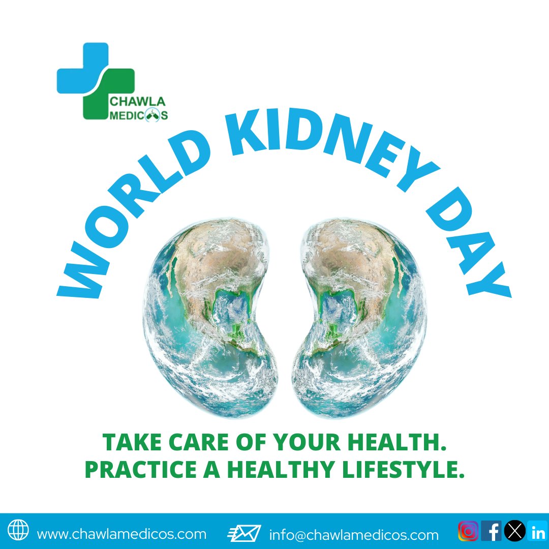 ChawlaMedicos's tweet photo. World Kidney Day 14th March
.
.
.
#kidneyday #KidneyHealth #kidney #chawla #chawlamedicos #healthykidney https://t.co/EhVNTwnM5z