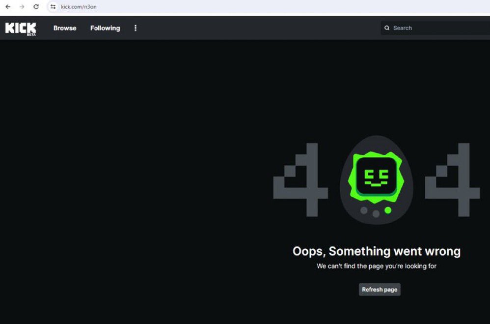 scubaryan_'s tweet photo. after a controversial clip, Kick has decided to ban Streamer Neon from their platform https://t.co/A1ffXxWkJD