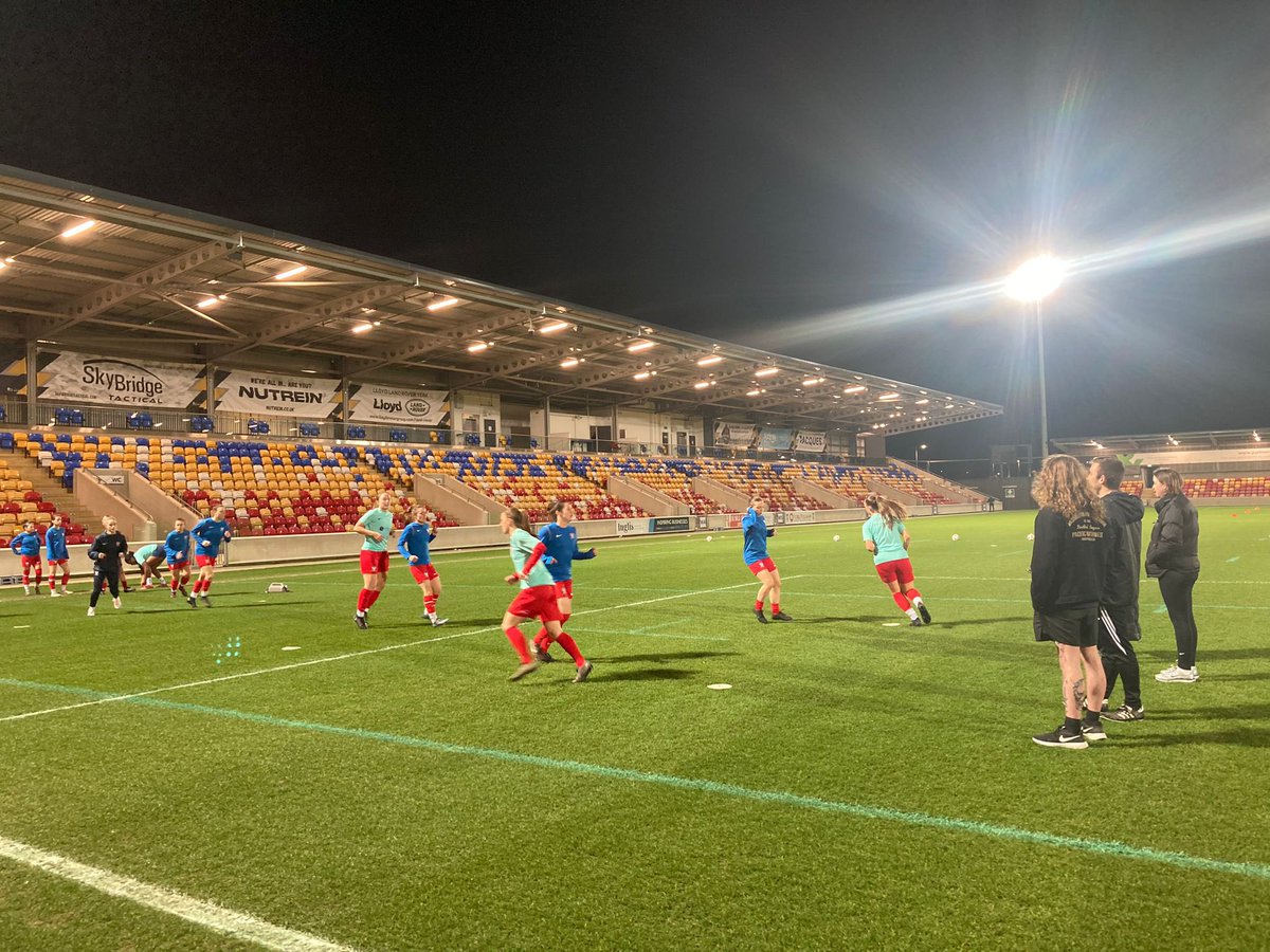 Last night some of our 2nd year placement student got to work under the lights assisting @YorkCityLFC in thier clash with @donnybelles The students have been providing support for several weeks, so it was nice to see them enjoying the occasion at the @YCFCStadium .