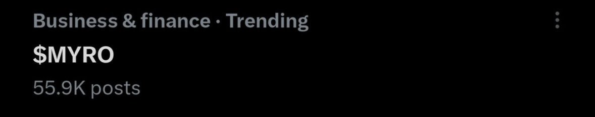 Twitter Trending 🐕‍🦺

$MYRO $SOL