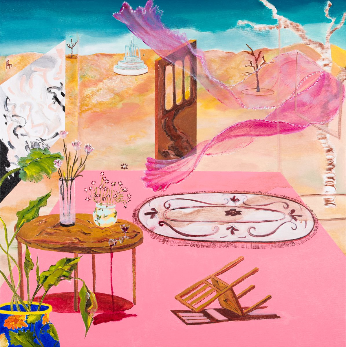 Ce n’est pas du Dali. C’est du Lanee Hood-Hazelgrove pour Dog Park et il y est question, là aussi, de rêve, d’intime, d’impressions qui flottent et d’autres qui décollent. Analyse sur Néoprisme neoprisme.com/dog-park-lanee… <a href="/geographierecs/">Géographie</a>