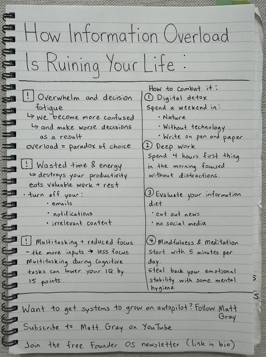 How information overload is ruining your life (and how to combat it):