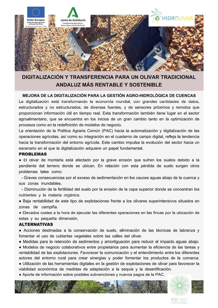HIDROLIVAR's tweet photo. #FactSheet HIDROLIVAR

#Digitalización para la gestión #AgroHidrológica de cuencas

#olivartradicional https://t.co/VrjUF5O7cB