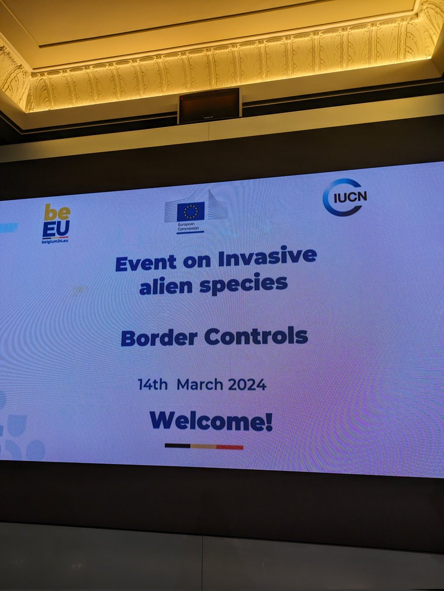 Looking forward to some interesting discussions on how we can increase the effectiveness of customs controls to prevent the introduction of #InvasiveSpecies into the EU Event by @EU2024BE @EU_ENV @IUCN @Secretariat_IAS