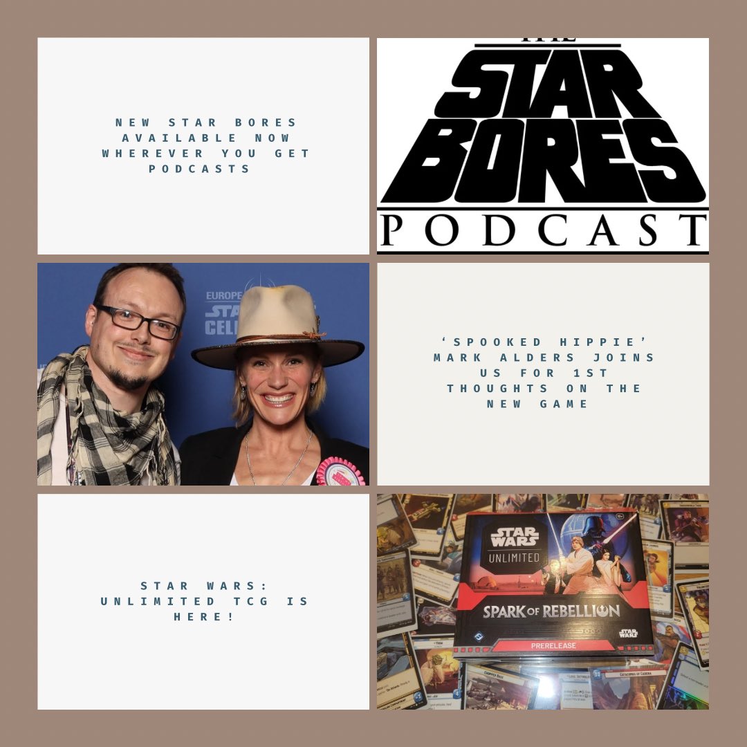 BoresStar's tweet photo. 🚨🎉New Episode Now Available!

🎧🔈@spookedhippie tells @GeordieJediPete why the new #StarWars TCG @UnlimitedFFG from @FFGames could be the best SW card game yet!

📡Listen now wherever you get podcasts. https://t.co/EgpD0Dhk3V