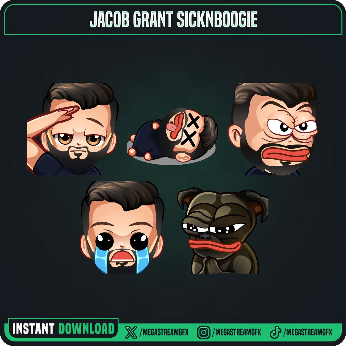 MegastreamGFX's tweet image. Open Commission for twitch Emotes, Sticker, Avatar, and More!!!!!

Start From $5 ❤️

Visit our shop 👉
&amp;gt; Website : tokostreamer.com/shop/
&amp;gt; Etsy : etsy.com/shop/Megastrea…

#logo #opencommissions #customscreen #TwitchStreamers #twitchaffiliate #emotes #twitchbadges #chibemotes