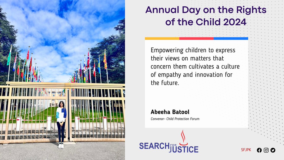 Participating in the UN's Annual Day on the Rights of the Child in Geneva today. I advocate for ensuring children's participation, especially girls', through legal and administrative means in matters affecting us. #ChildRights @ChildRightsCnct @AbdullahAFadil @Scanlon_Leslie