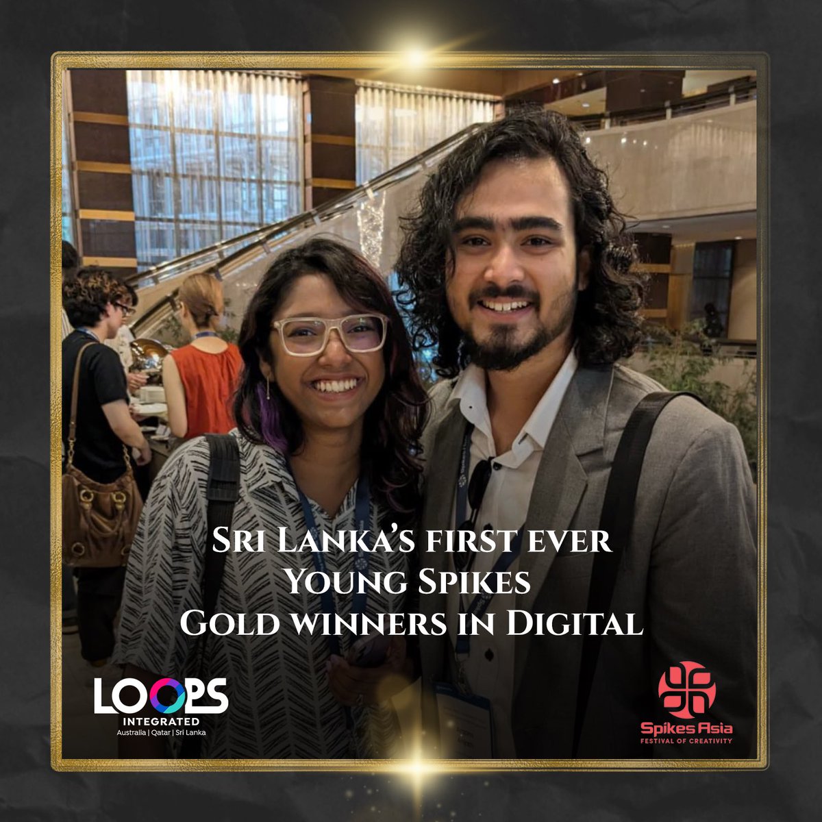 OkenSilva's tweet image. Breaking news from Singapore!
@amayasurii and Arqam (too cool for X 😅) are Sri Lanka’s First Ever Young Spikes Digital Winners at @SpikesAsia 2024.

Big Win for us at @LifeAtLoops and Sri Lanka’s Advertising Industry!

#advertising #srilanka #spikesasia