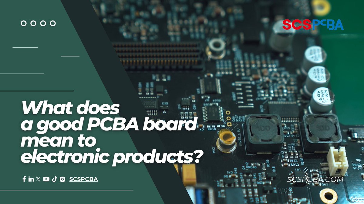 scspcbaOfficial's tweet photo. As the core of #electronic products,#PCBA board not only connects and supports various components, but also directly determines the performance, reliability and stability of the product through carefully designed circuit layout and #components selection.🤓
#scspcba https://t.co/WSEwKbZZqU