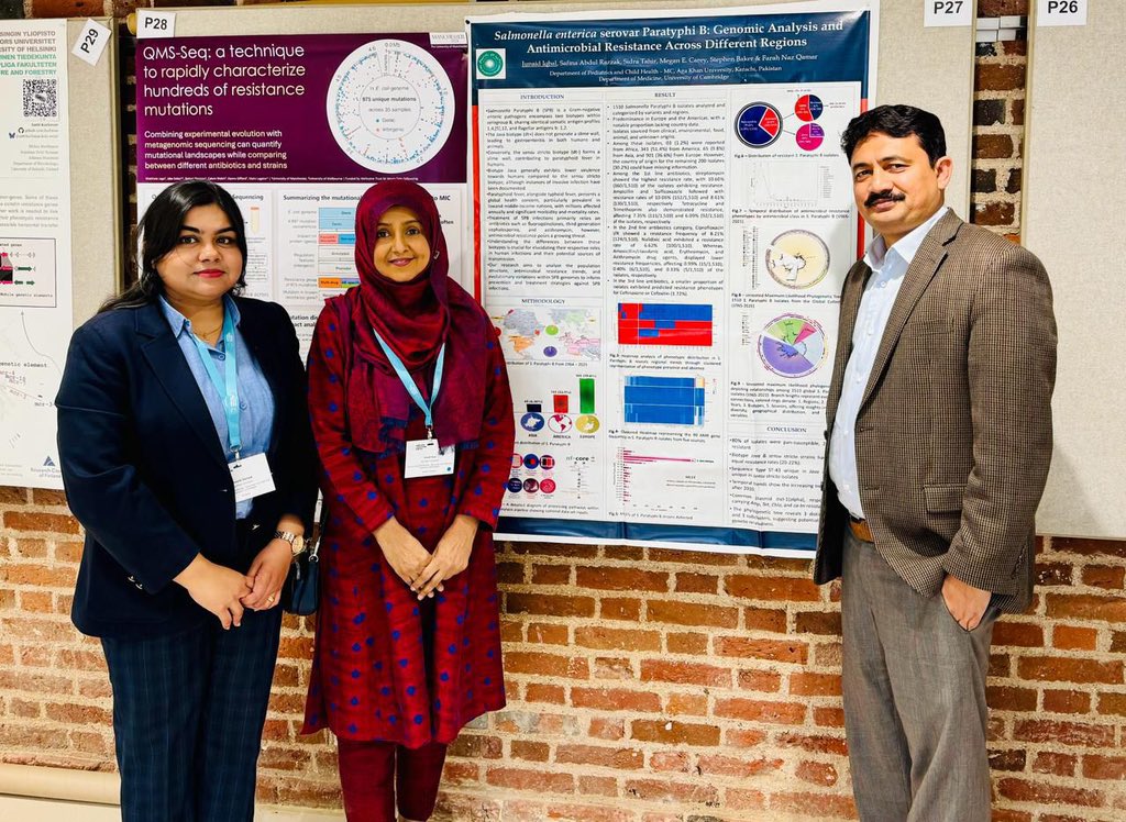 Dr Junaid Iqbal is taking Pakistan’s antimicrobial resistance data to the @wellcometrust genomics centre at Hinxton AMR conference with @FarahQamar11 who is also presenting in a few hours #AMR2024 …erences.wellcomeconnectingscience.org/event/antimicr…