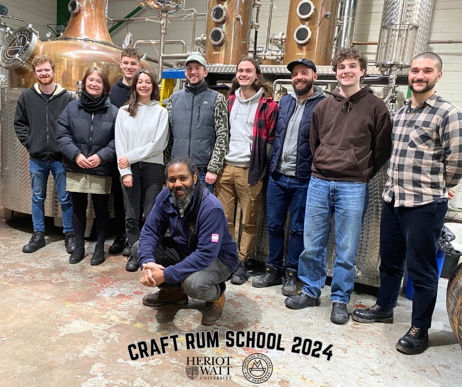 Matugga Rum (@matuggarum) on Twitter photo We were delighted to host students from <a href="/HeriotWattUni/">Heriot-Watt University</a>’s Brewing and Distilling programme at our Craft Rum School yesterday.
Led by Paul, our Head Distiller, who perfected his distilling skills at Heriot-Watt some years ago too!
#scottishrum #scottishcraft #rumschool #rumlovers We were delighted to host students from <a href="/HeriotWattUni/">Heriot-Watt University</a>’s Brewing and Distilling programme at our Craft Rum School yesterday.
Led by Paul, our Head Distiller, who perfected his distilling skills at Heriot-Watt some years ago too!
#scottishrum #scottishcraft #rumschool #rumlovers