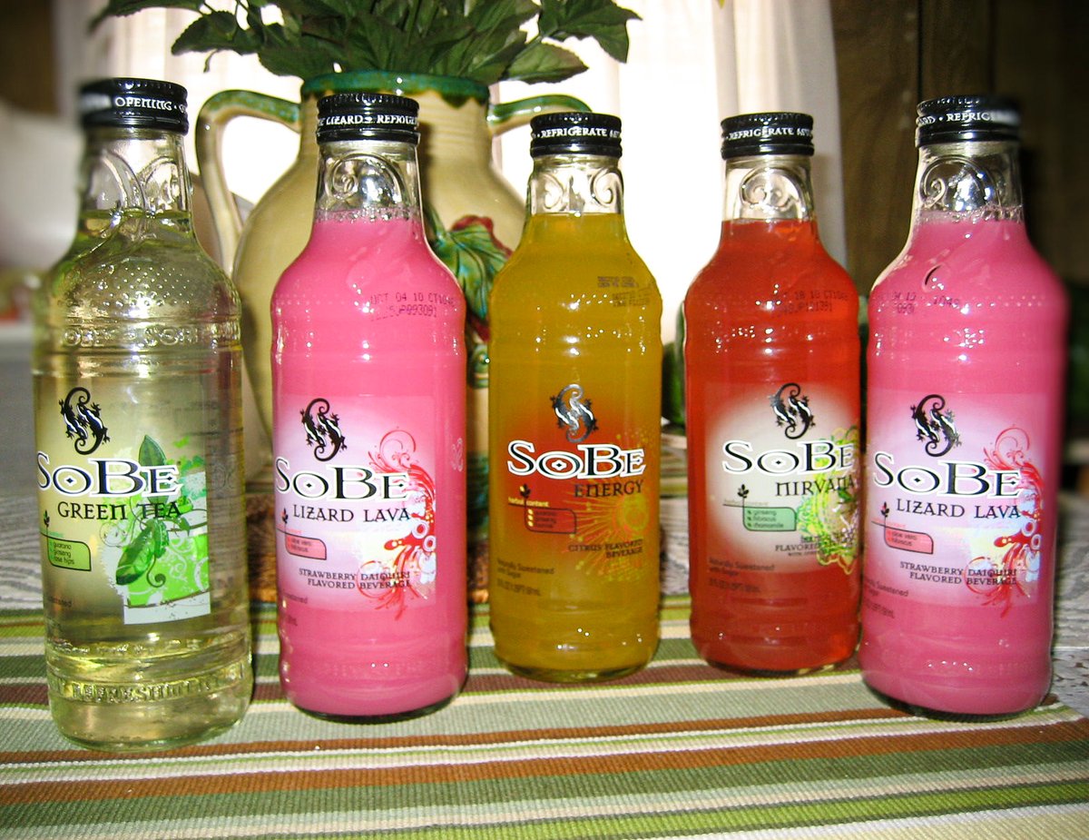 when SoBe came in glass bottles