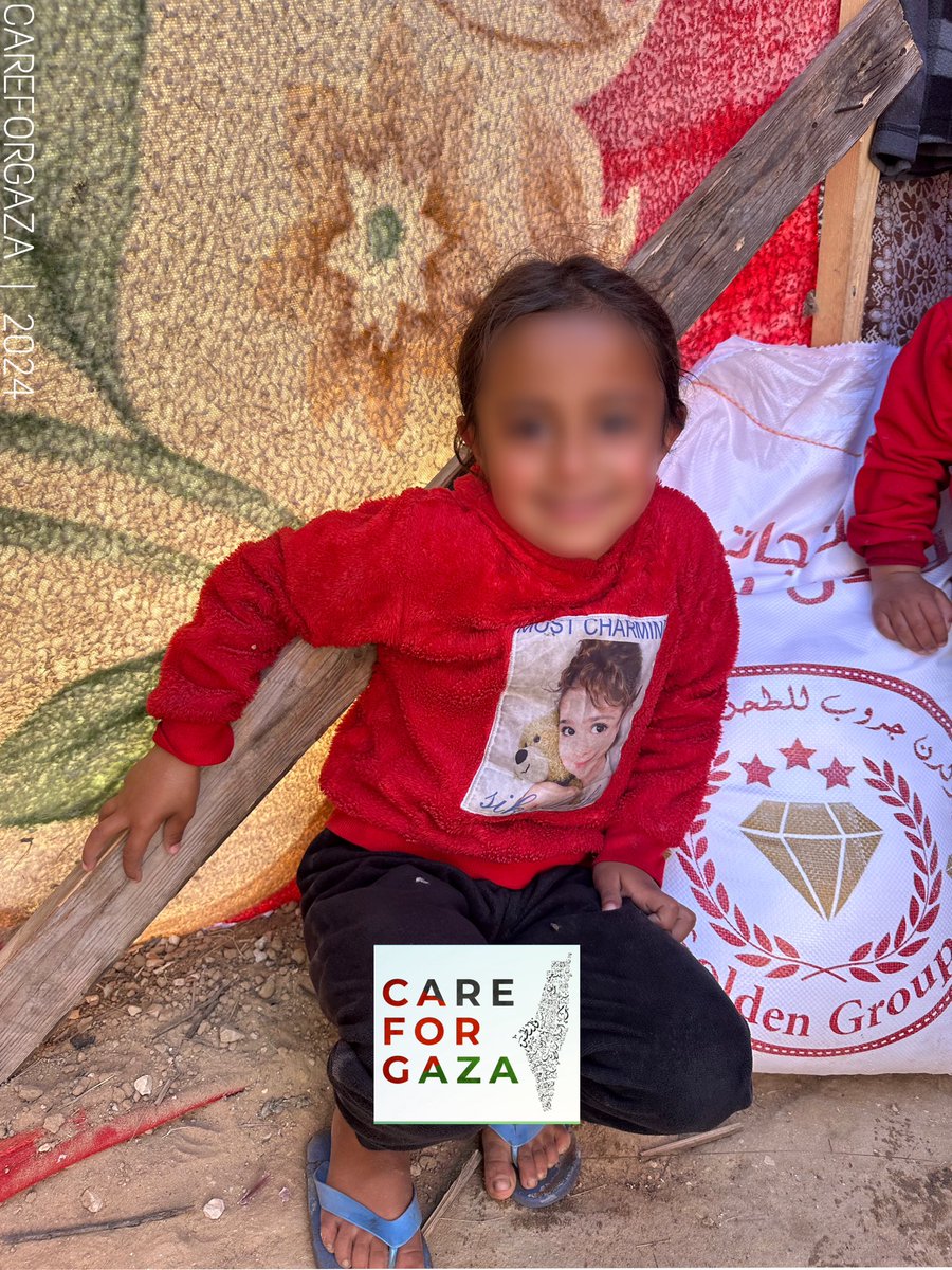 CareForGaza's tweet image. Delivering more flour bags to the refugees in Gaza.