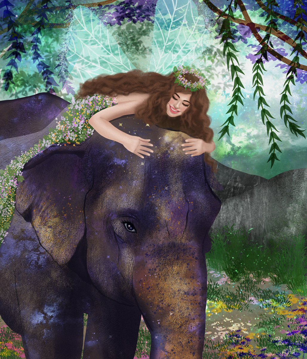 Gm fam🧚🏼‍♂️🧚🧚‍♀️🧚‍♀️
This is my art fairy and elephant.  opensea.io/assets/matic/0…