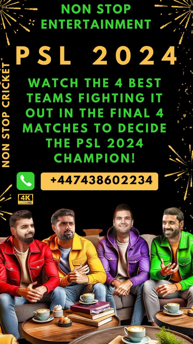 Multan Sultans, Peshawar Zalmi, Islamabad United & Quetta Gladiators have emerged as the top 4 teams and will now play playoffs to decide the #HBLPSL2024 Champion. For watching all #Cricket matches in hd/fhd/4k quality contact us on Whatsapp. #MSvPZ #PZvMS #IUvQG #PSL2024 #PSL9