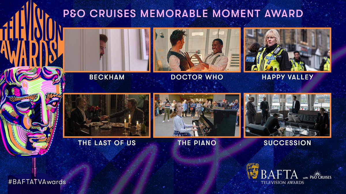 It's time to have your say on the only #BAFTATVAwards with <a href="/pandocruises/">P&O Cruises</a> award decided by YOU!

Vote for your favourite at: bafta.org/moment

The nominees for the P&amp;O Cruises Memorable Moment Award are… 👇