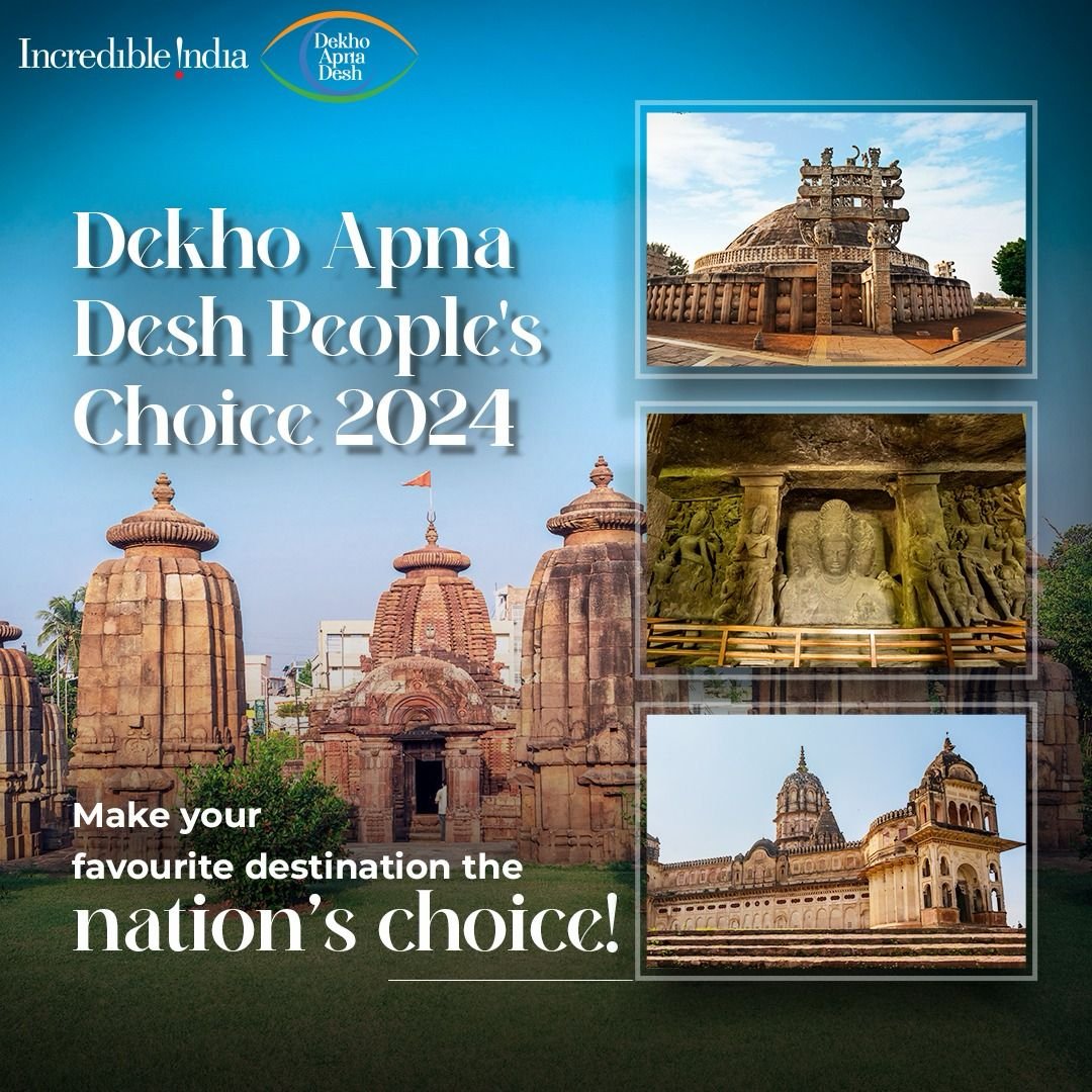 🌟Dekho Apna Desh 🌟 A nationwide poll to identify top tourist attractions! To vote for your favourite tourist destination and shape India’s tourism future, visit: bit.ly/MoT-DAD @incredibleindia @tourismgoi @PIB_India @MIB_India