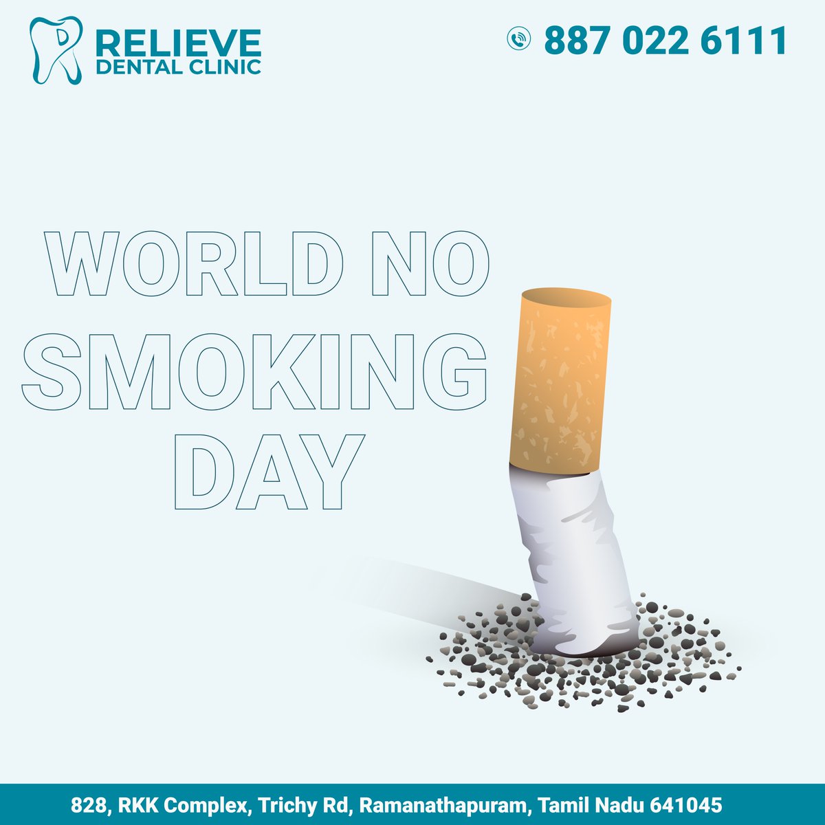 RelieveDental's tweet photo. As the cigarette gets reduced to ashes while emitting smoke, you reduce your lifespan and turn to ask very soon. Stop smoking!
#nosmoke #notobacco #nochallengenochange #quitsmokingstartvaping #pictureoftheday #smoke #beekayallday #makeimpossiblepossible #sunnyday #foryou https://t.co/kDhP2P2Vrn
