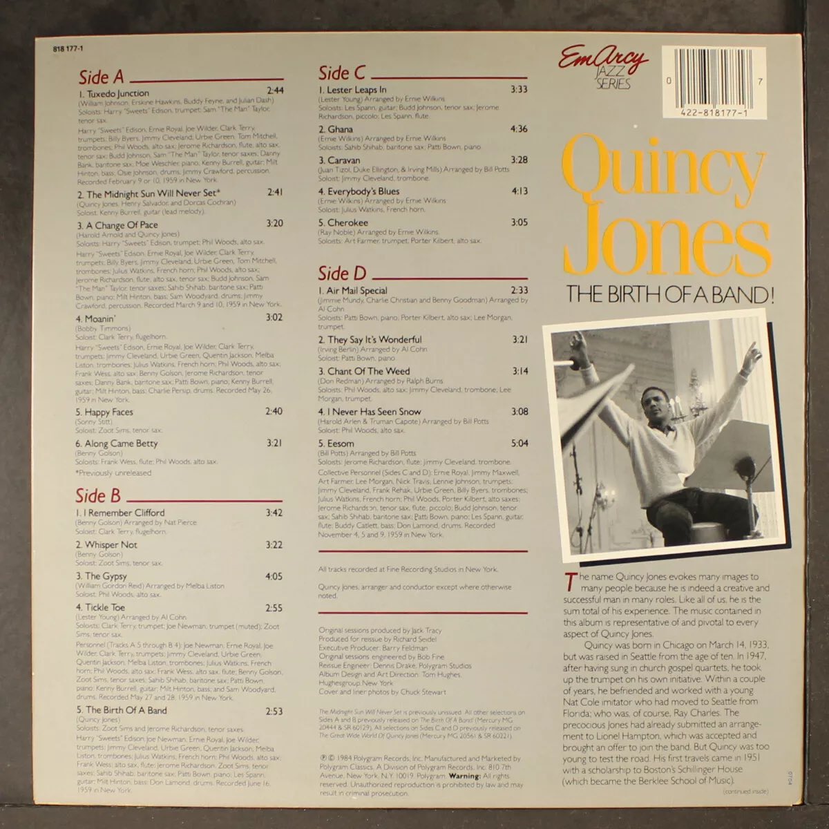 FrankMalfitano's tweet photo. CLASSIC LPS OF THE DAY: Happy 91st 🎂 to indefatigable #Jazz #composer #trumpeter #producer #arranger #QuincyJones here’s 2 fine #albums from the late #1950s featuring many top Jazz #musicians of the era #ClarkTerry #ZootSims #PhilWoods #HarrySweetsEdison #BennyGolson #MiltHinton https://t.co/xyaPYt5ciG