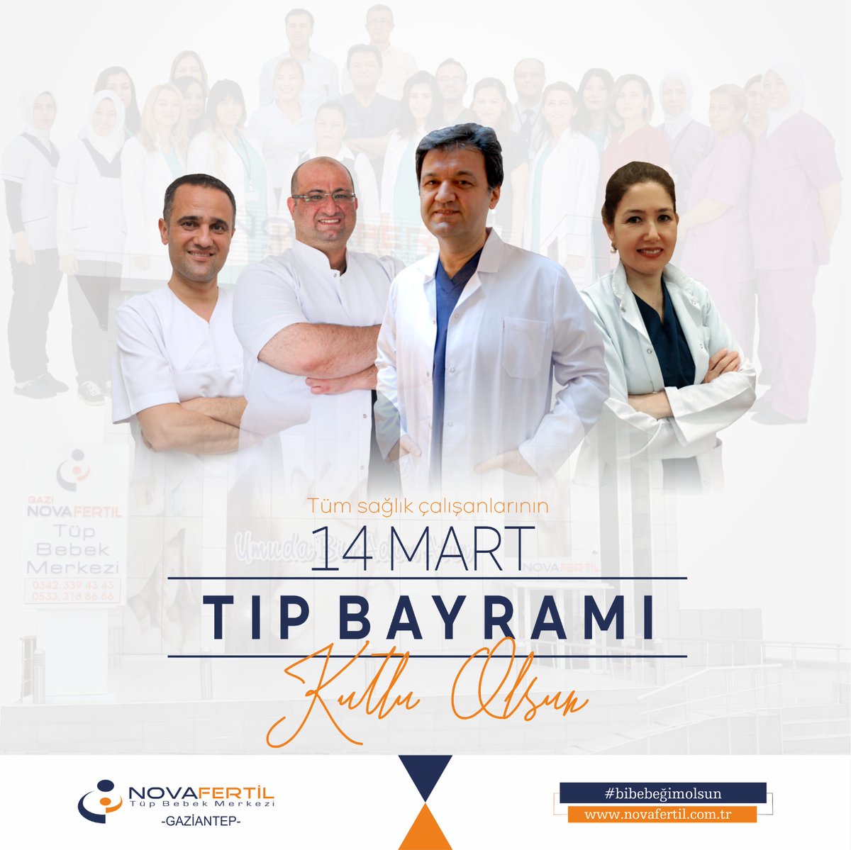 novafertilantep's tweet photo. Tüm sağlık çalışanlarının 14 Mart Tıp Bayramını kutlarız.

Novafertil Tüp Bebek Merkezi https://t.co/hWXtCvUaKn