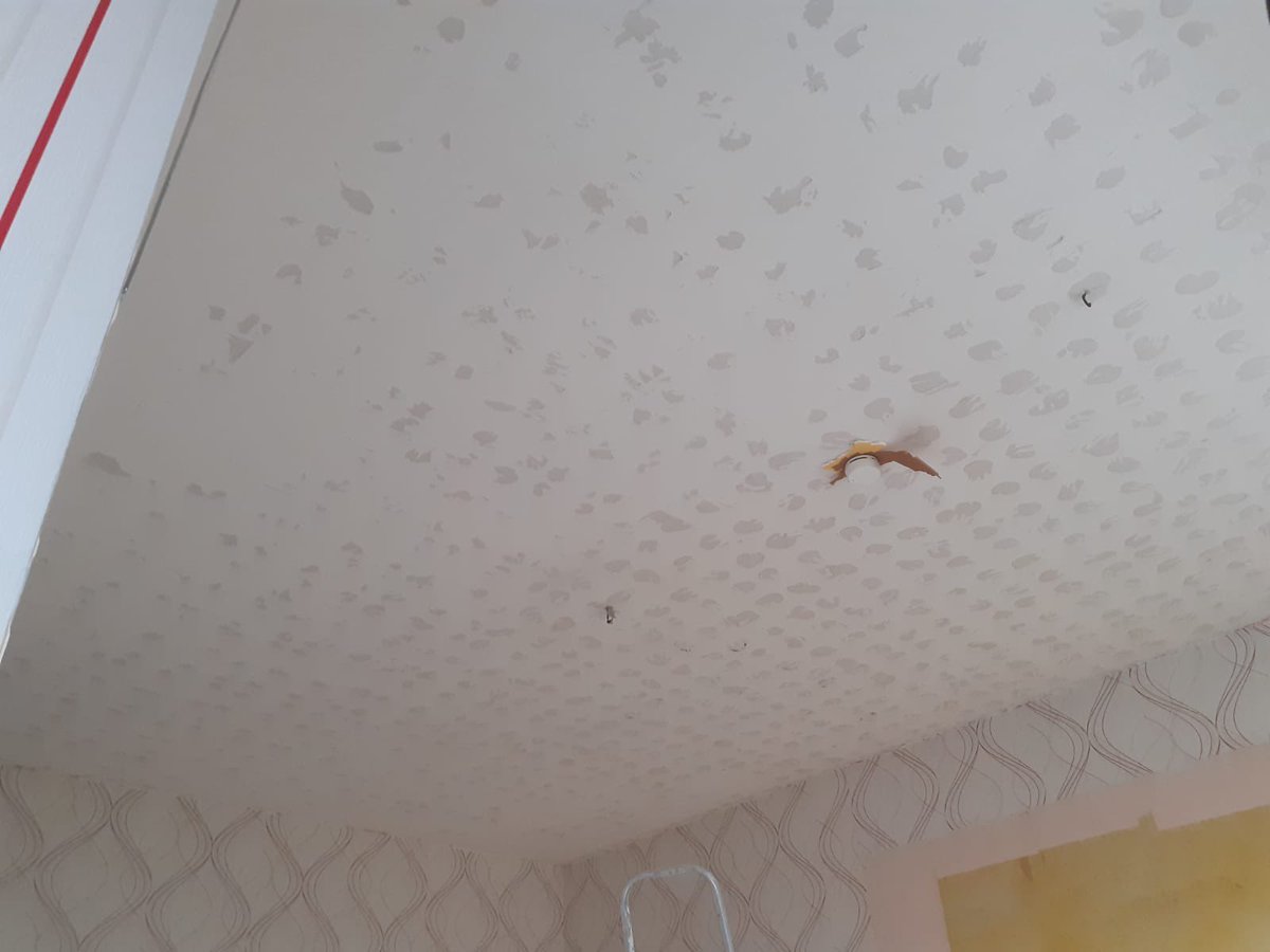 MNAllround's tweet photo. 👋 Heute bei M.Nischk Allround Worker: Wir tauchen in die Welt der Mietwohnungen ein und zeigen euch, wie wir Styropordecken entfernen, um eine Wohnung übergabebereit zu machen! 🏠

Mit Präzision und Sorgfalt entfernen wir jede Platte – eine saubere und glatte Decke ist das Ziel! https://t.co/QYCrXCUsRg