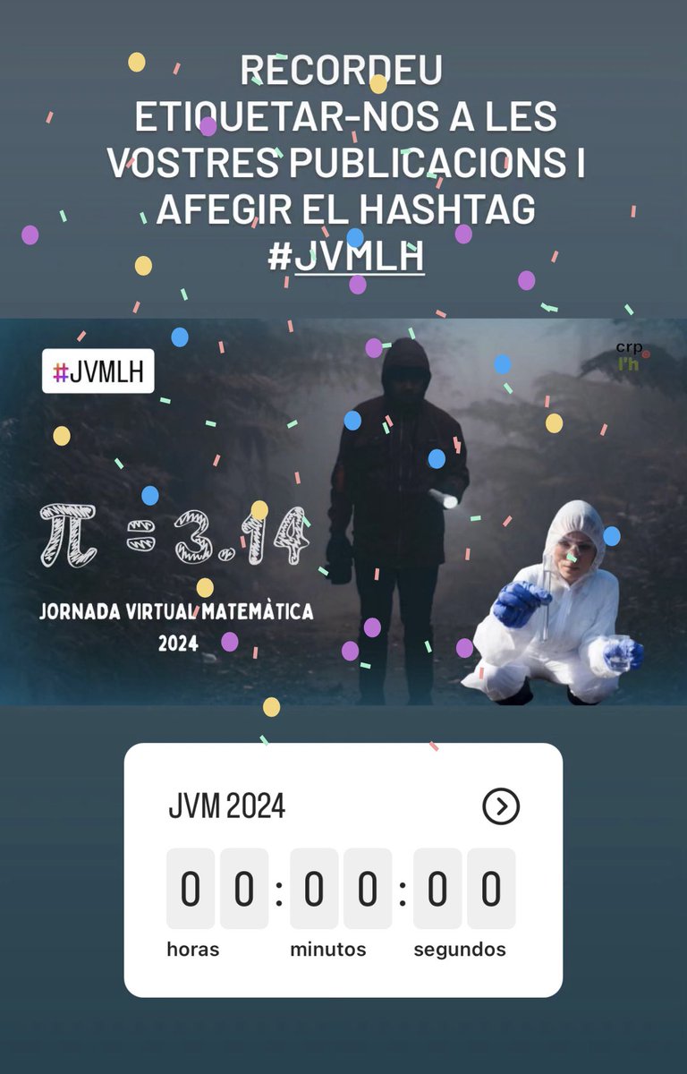 CRPHospitalet's tweet image. Avui, dia internacional de les matemàtiques, a escoles i instituts de l’Hospitalet celebrem la #jvmlh Jornada Virtual Matemàtica 2024.