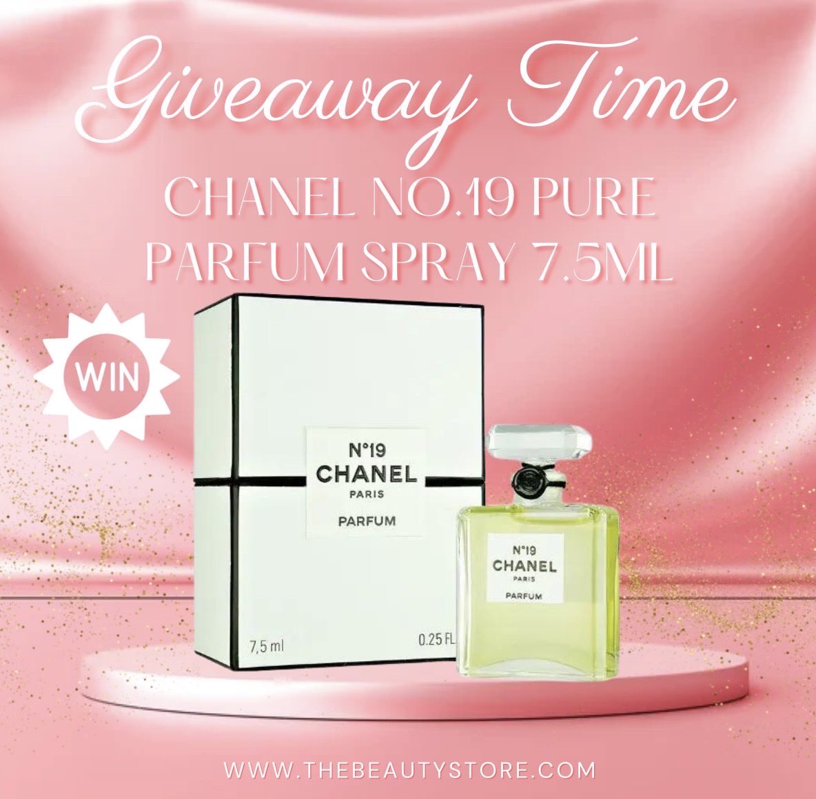 🎉Giveaway Time🎉 Win CHANEL NO.19 PURE PARFUM SPRAY 7.5ML 1️⃣ Like & share this post  2️⃣ Tag your bestie 3️⃣ Make sure you are following @thebeautystorecom 🎉 Competition ends Monday 18th March 6pm! Good Luck!  thebeautystore.com #competition #competitiontime #win #winning