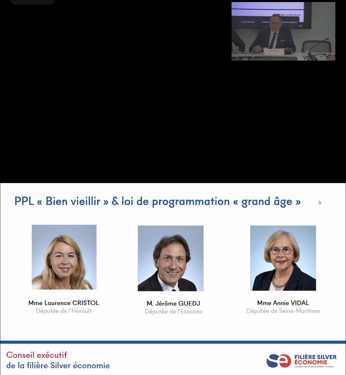 Merci  à  <a href="/LucBroussy/">Luc Broussy</a> et son équipe <a href="/francesilvereco/">FRANCE SILVER ÉCO</a> pour son invitation au lancement des travaux du tout nouveau conseil exécutif de la Filière #Silver #Economie. Les  personnalités présentes <a href="/fadila_khattabi/">Fadila Khattabi</a>  <a href="/Solidarite_gouv/">Ministère des Solidarités</a> <a href="/Vidal7602/">Annie Vidal</a> sont gage de réussite. 
Bravo 👍👏🚀