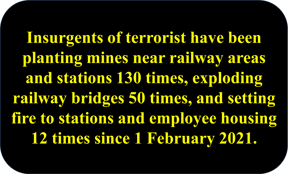 Freelancejou333's tweet photo. The insurgents of terrorist intentionally launched mine attack to harm the commodity flow of the region. #WhatsHappeninglnMyanmar @NUG @PDF @MayWongCNA @antonioguterres #Myanmar @POTUS @FLOTUS https://t.co/K8w0ZOAQKt