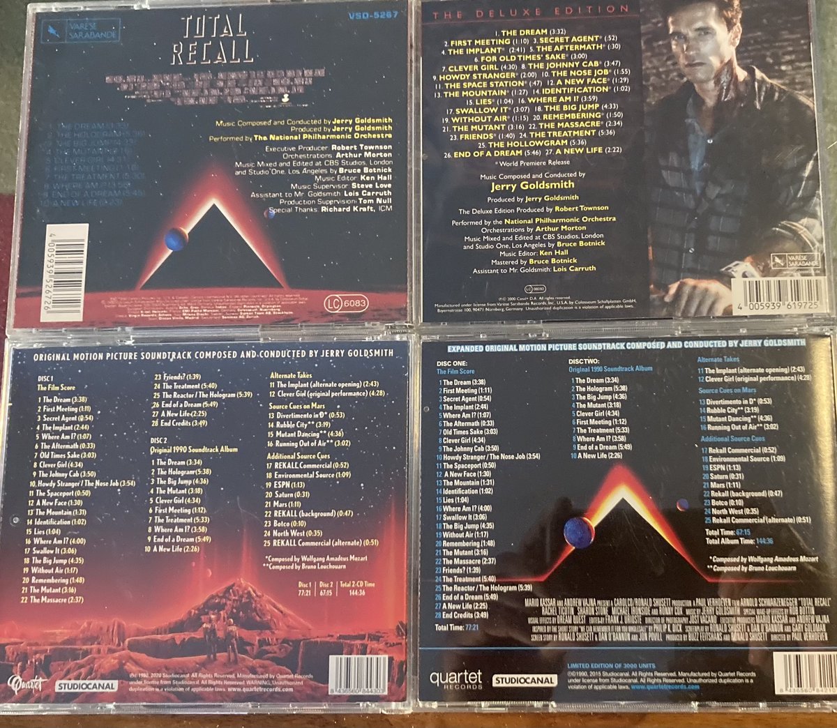 shardasmal's tweet photo. Desafío total (1990). Obra cumbre de #JerryGoldsmith para un excelente #PaulVerhoeven. Impecable fusión de orquesta y sintetizadores que supone una de las más logradas #bso de acción y ciencia ficción del autor. #musica #cine #totalrecall #bandasonora #hardasmal #scifi #ost https://t.co/E3aKn9sH4T
