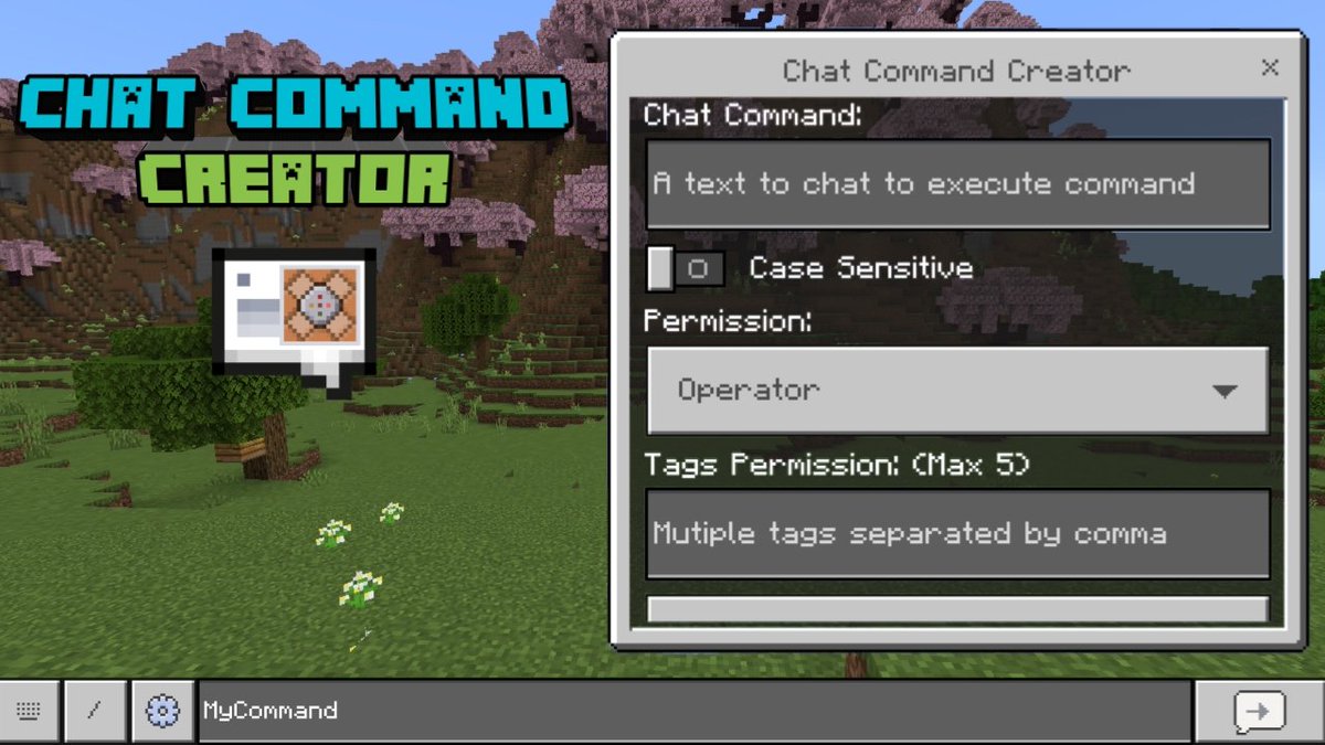 Vechrozilator3's tweet photo. New Chat Command Creator addon is here!

Watch and download it here: https://t.co/gpYT9duMf2 https://t.co/X75RipFFSn