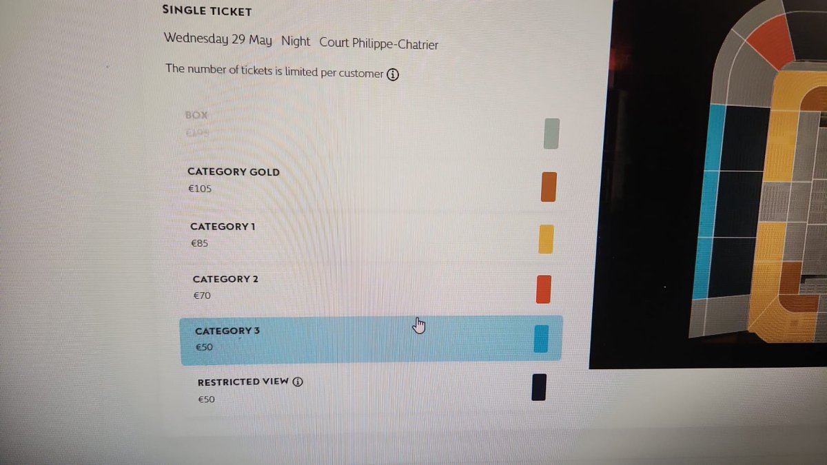 edyung268's tweet photo. Hello to those looking for tickets of Roland Garros 2024 I have extra tickets for either 29 or 30 May night session (round 2) on Court Philippe-Chatrier.  Please DM me.
#RolandGarros2024 https://t.co/kkgliVDNjj