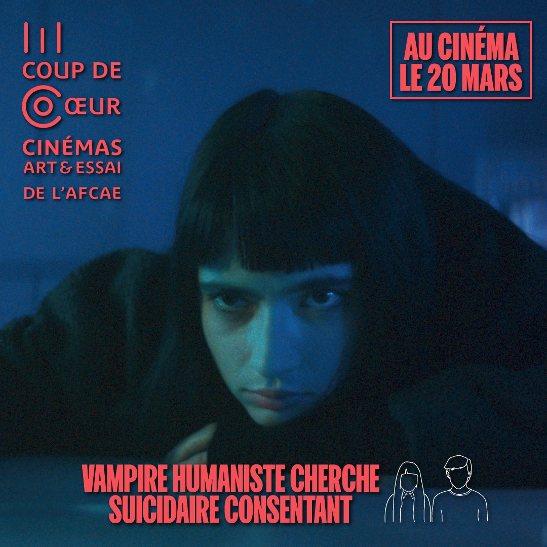 waynapitch's tweet photo. #VampireHumanisteChercheSuicidaireConsentant a obtenu le coup de cœur #AFCAE 15-25 décerné par les exploitant·e·s 🦇💓
Le film a également eu la chance d'être présenté dans le cadre des avant-premières secrètes organisées par l'AFCAE 🤫
+ d'infos 👉 https://t.co/vXN2ngjm8Q https://t.co/sWK2eKf8g6