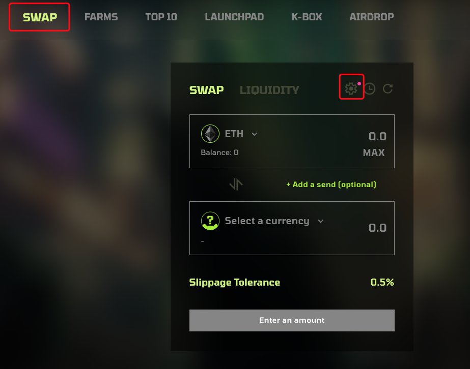 KittySwapIO's tweet photo. ๐Swap smart, swap easy with #KittySwap!
Our intuitive interface and customizable settings put you in control. ๐๏ธ
โ
Set your Slippage Tolerance
โ
Optimize your Tx deadlines
โ
Try Zap for one-click liquidity adds
โ
Toggle Expert Mode for advanced trading
Trade your way with us! ๐พ
#DeFi #DEX #Launchpad #Blast_L2 #BlastL2 #BLAST #BlastEcosystem
