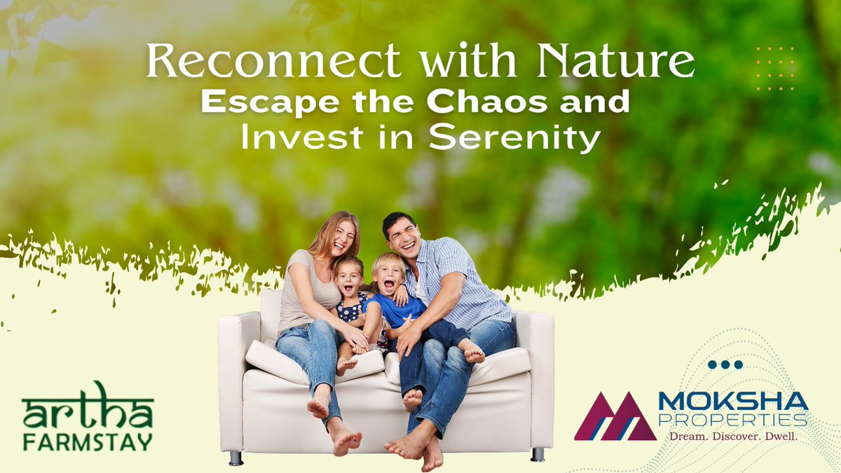 Reconnect with Nature: Escape the Chaos and Invest in Serenity

mokshaproperties.com/index.php/2024…

#MokshaProperties #AffordableFarmLands #RuralLiving #Farmhouse #NatureRetreat #AffordableLuxury #residentialplotsforsalenearme #openlandforsalenearme #commercialplotforsalenearme